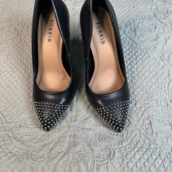Torrid Black Studded Heels - Picture 3 of 10